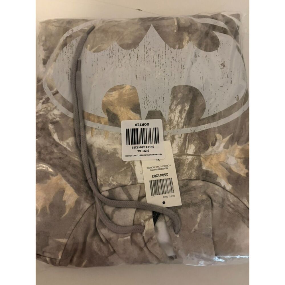DC Comics Batman Logo Tree Camo Hoodie XL